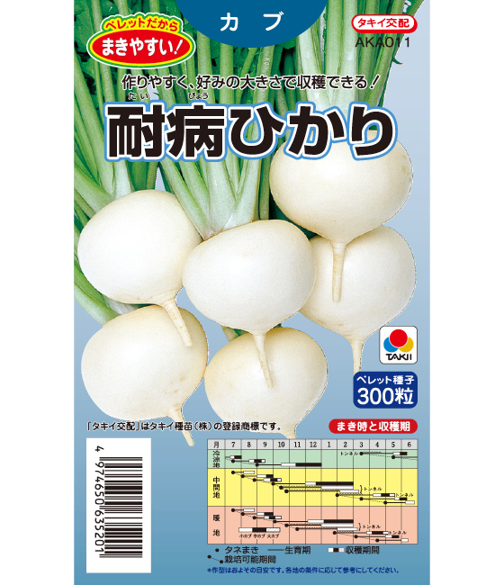 耐病ひかりの収穫時期はいつですか？