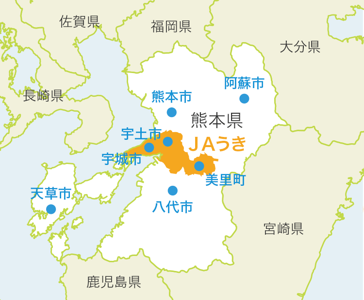 JA熊本うき MAP
