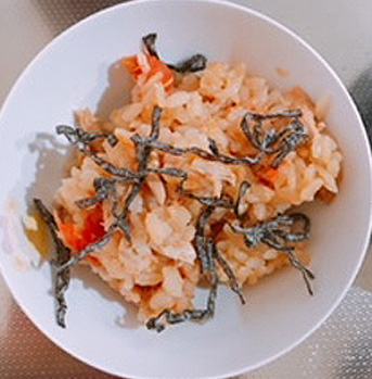 「桃太郎」トマトの炊き込みごはん