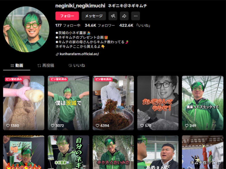 �l�M�j�L��TikTok�A�J�E���g