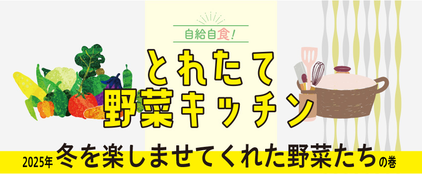 とれたて野菜キッチン 2025年 冬を楽しませてくれた野菜たちの巻