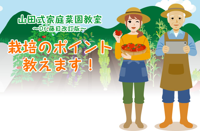 山田式家庭菜園教室〜Dr.藤目改訂版〜栽培のポイント教えます！